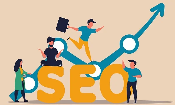 SEO monitoring dashboard showing website analytics and performance metrics