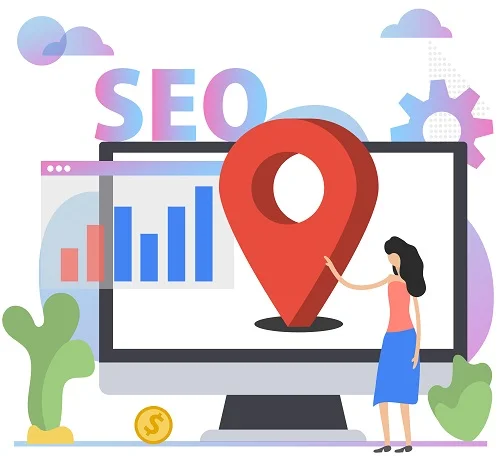 Local SEO strategy for small business showing Google Business Profile optimization